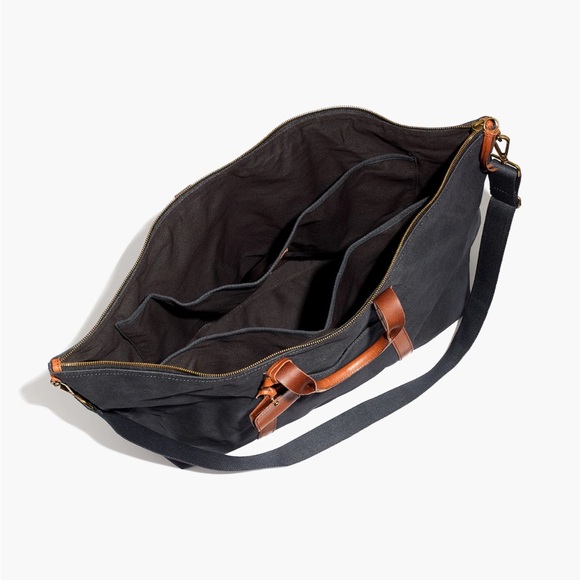 Madewell The Essential Weekender canvas and leather tote - dark grey - Picture 2 of 3